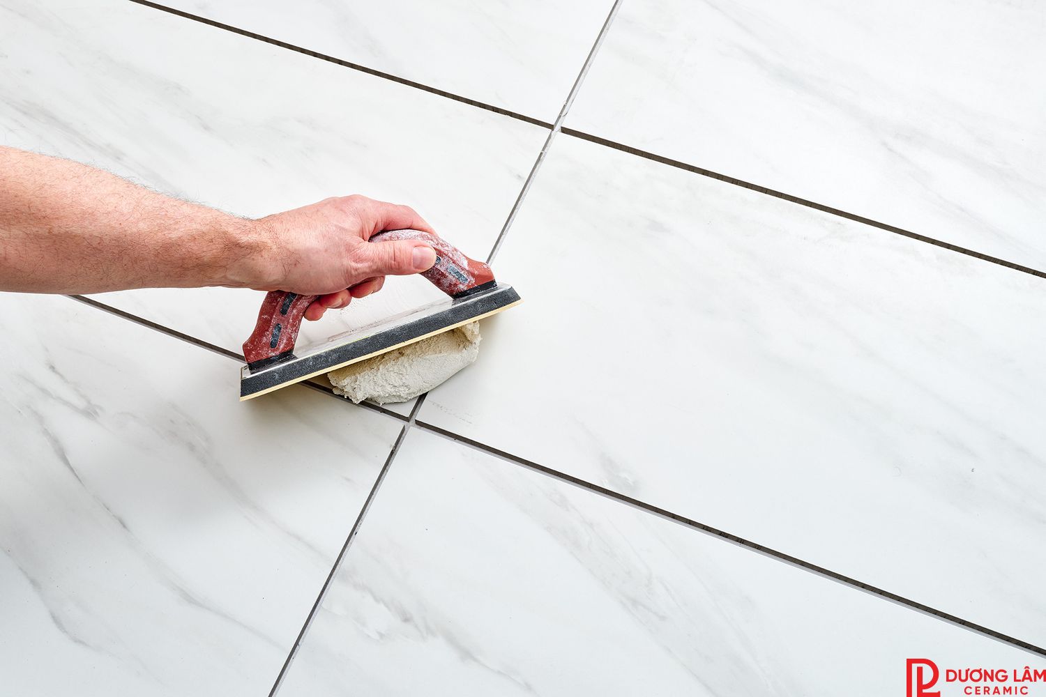 cách chà ron gạch đẹp