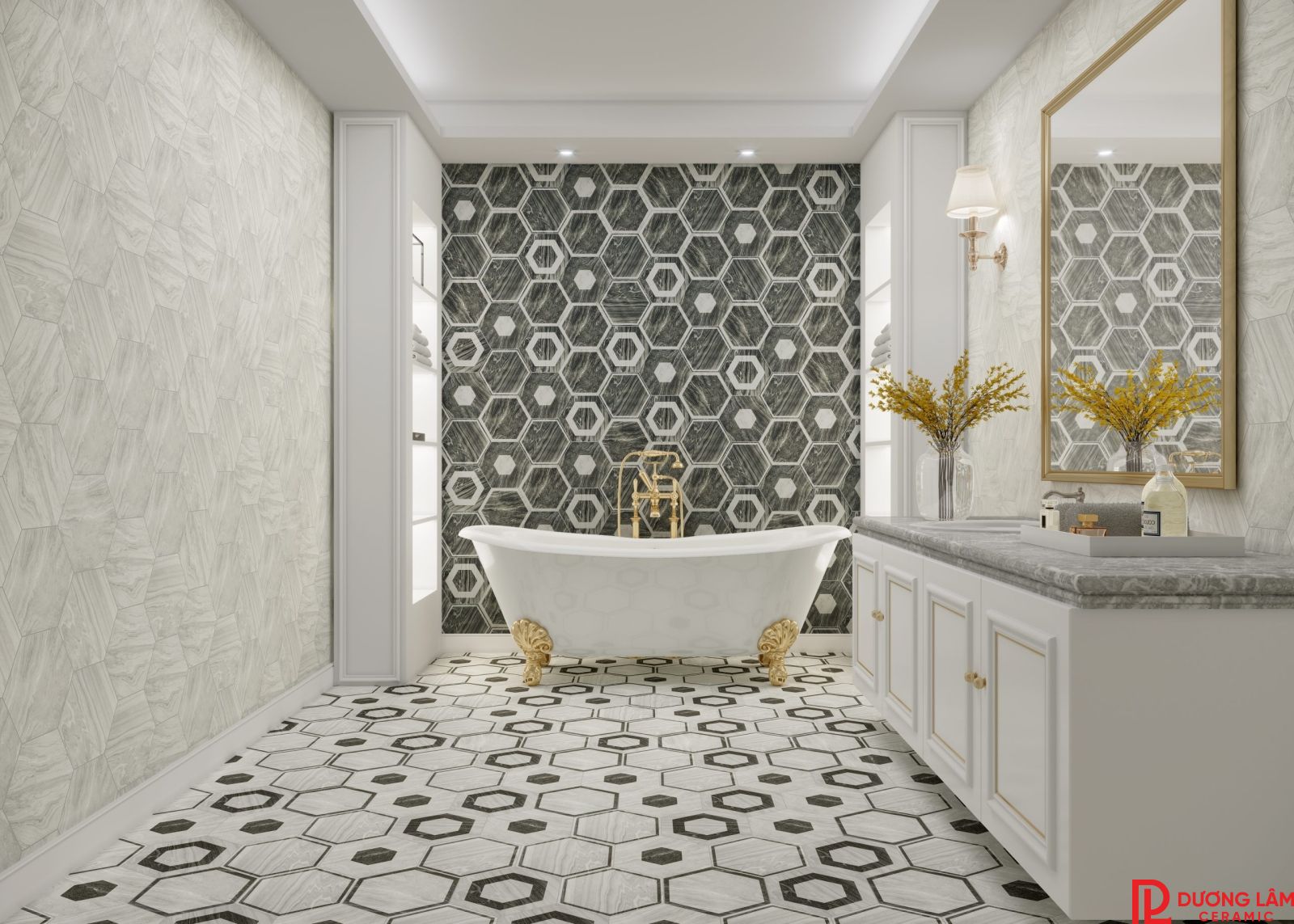 gạch hoa lát nhà tắm 