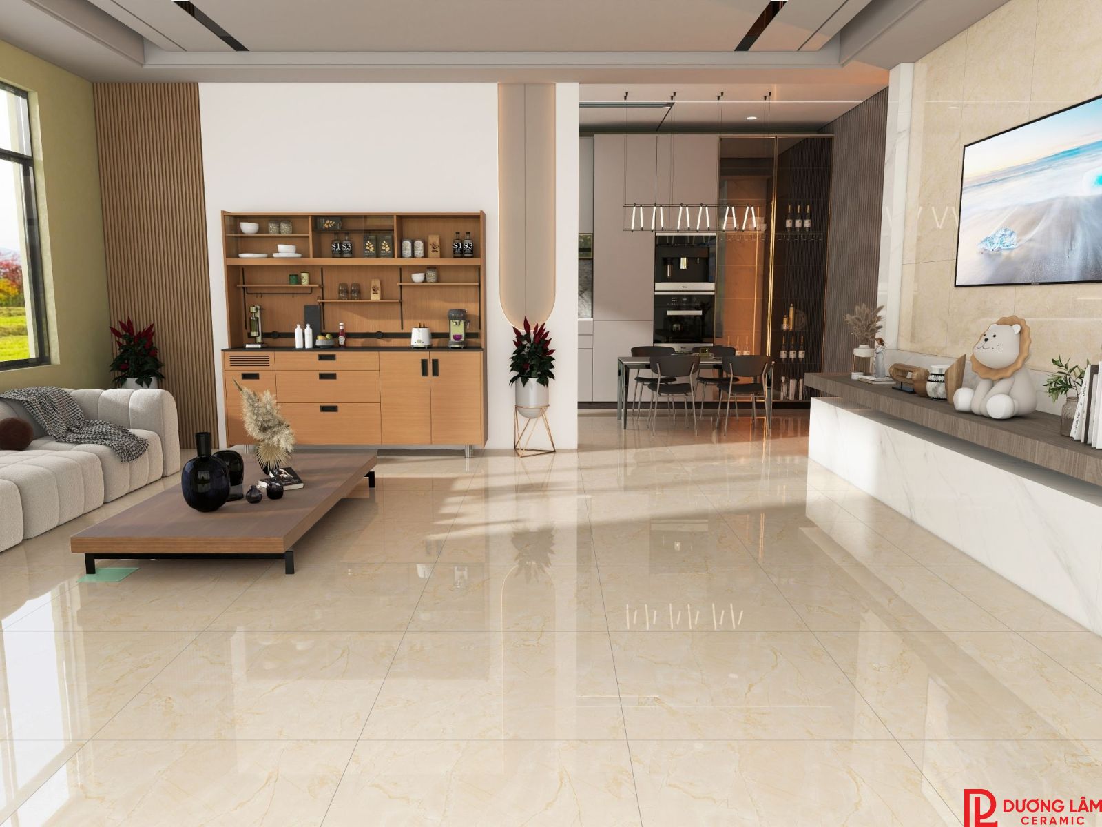 Gạch lát nền 80x80 cho phòng khách