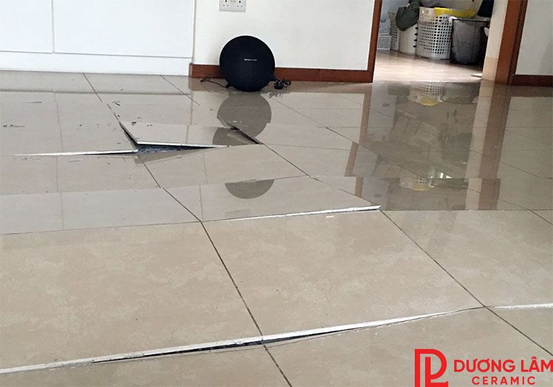 Gạch lát nền bị ộp