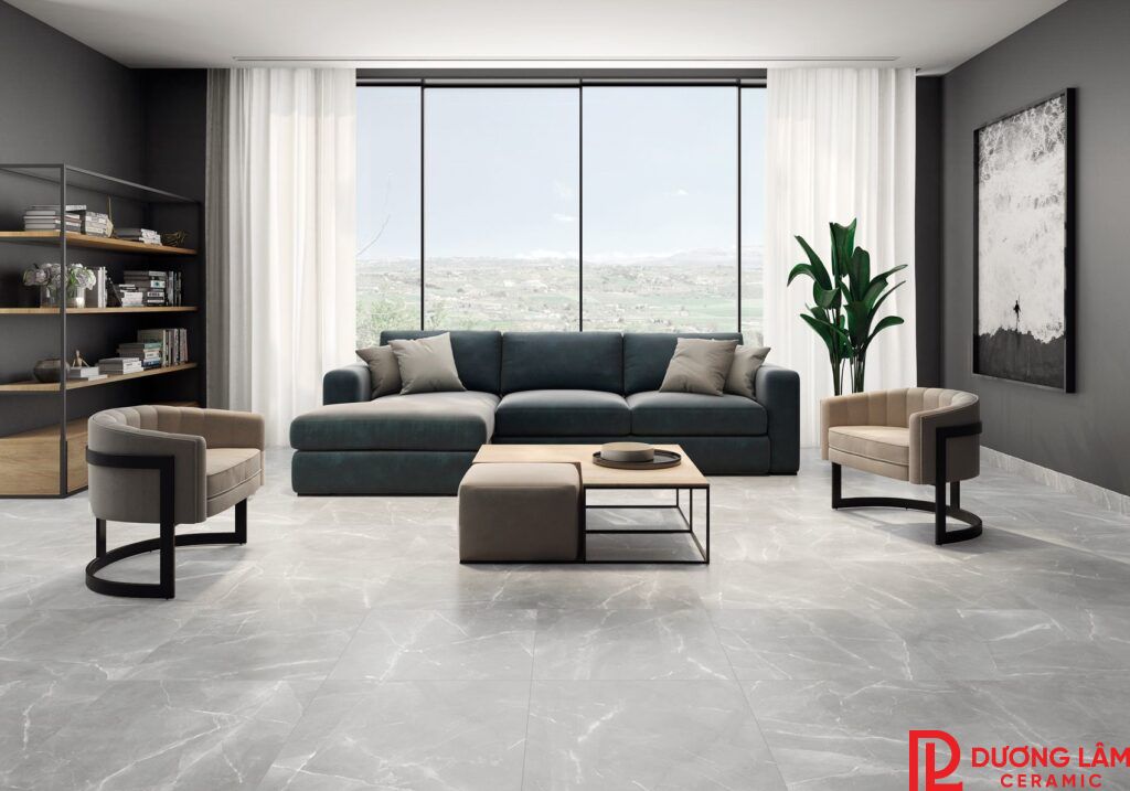 Gạch lát nền bóng mờ