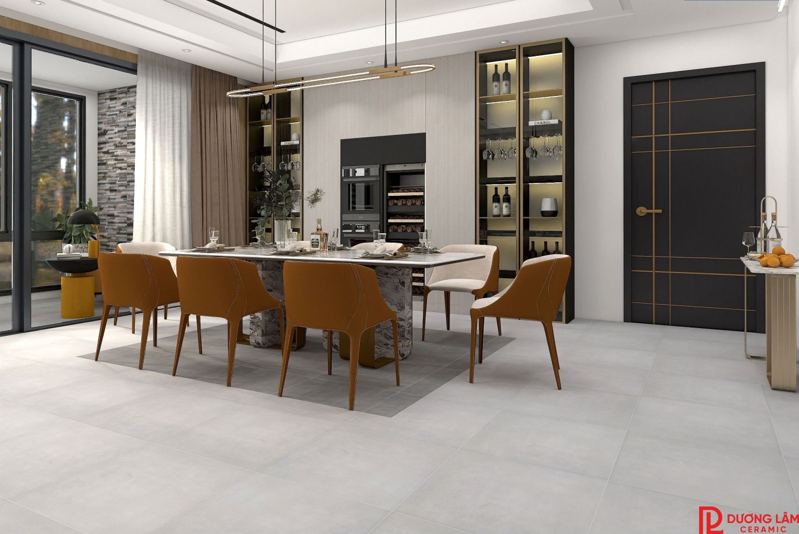Gạch lát nền phòng ăn
