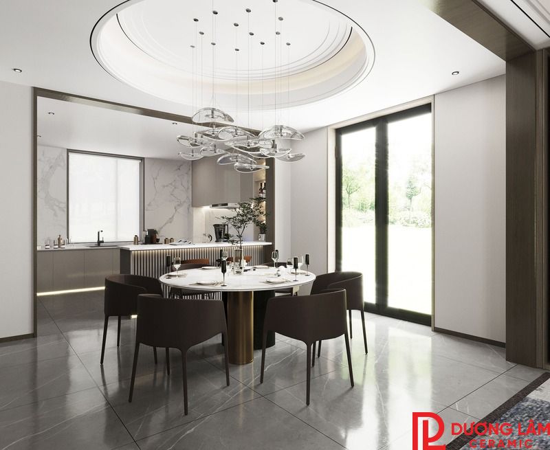 gạch lát nền phòng ăn đẹp