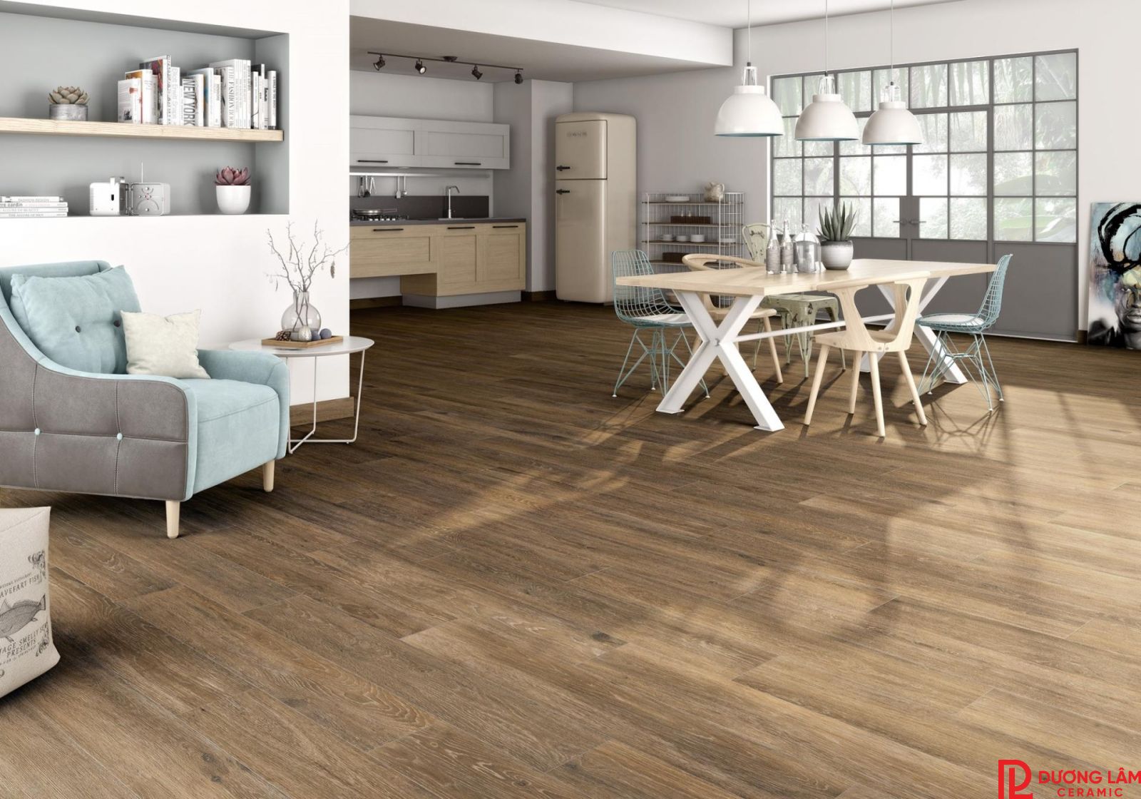 Gạch vân gỗ nhập khẩu