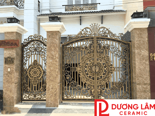 mẫu gạch ốp cổng đẹp 