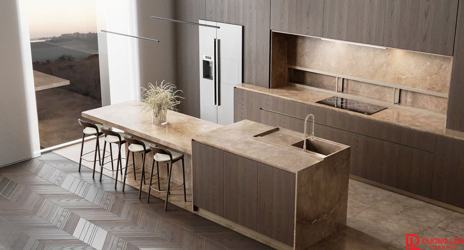 mẫu gạch ốp nhà bếp