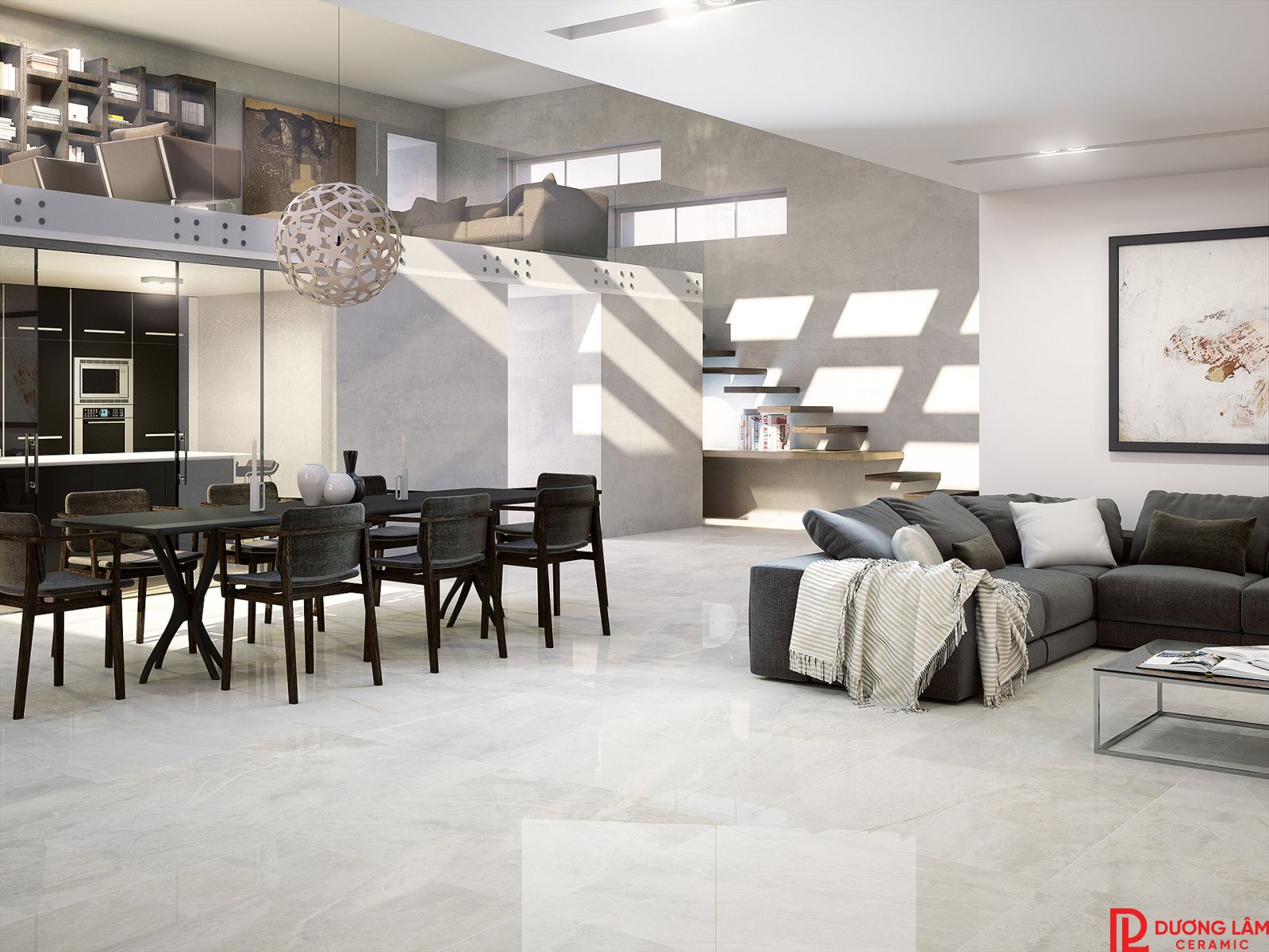 Gạch lát nền bóng kiếng 80x80